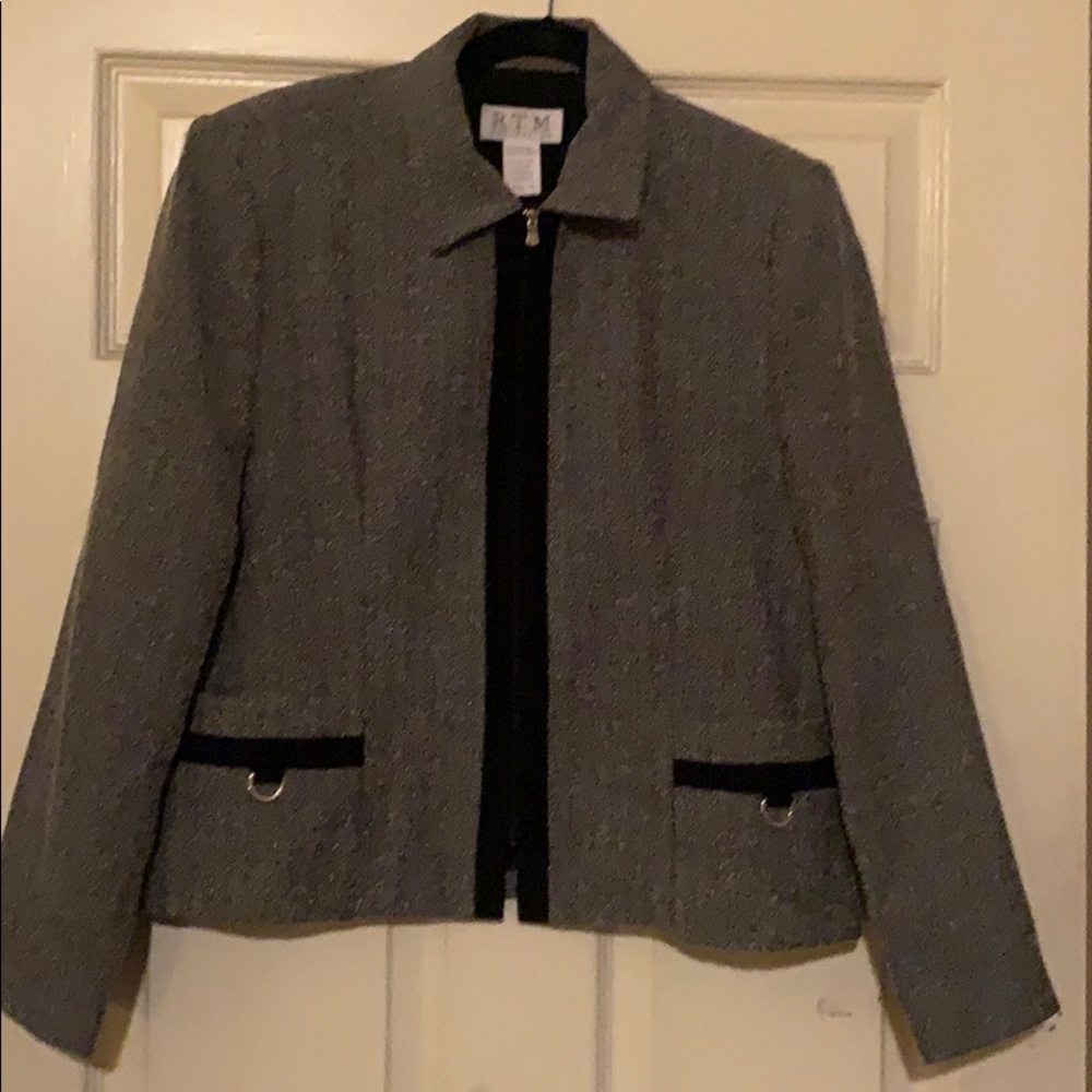 ⚜️ EUC Zip front ~ Tweed Blazer